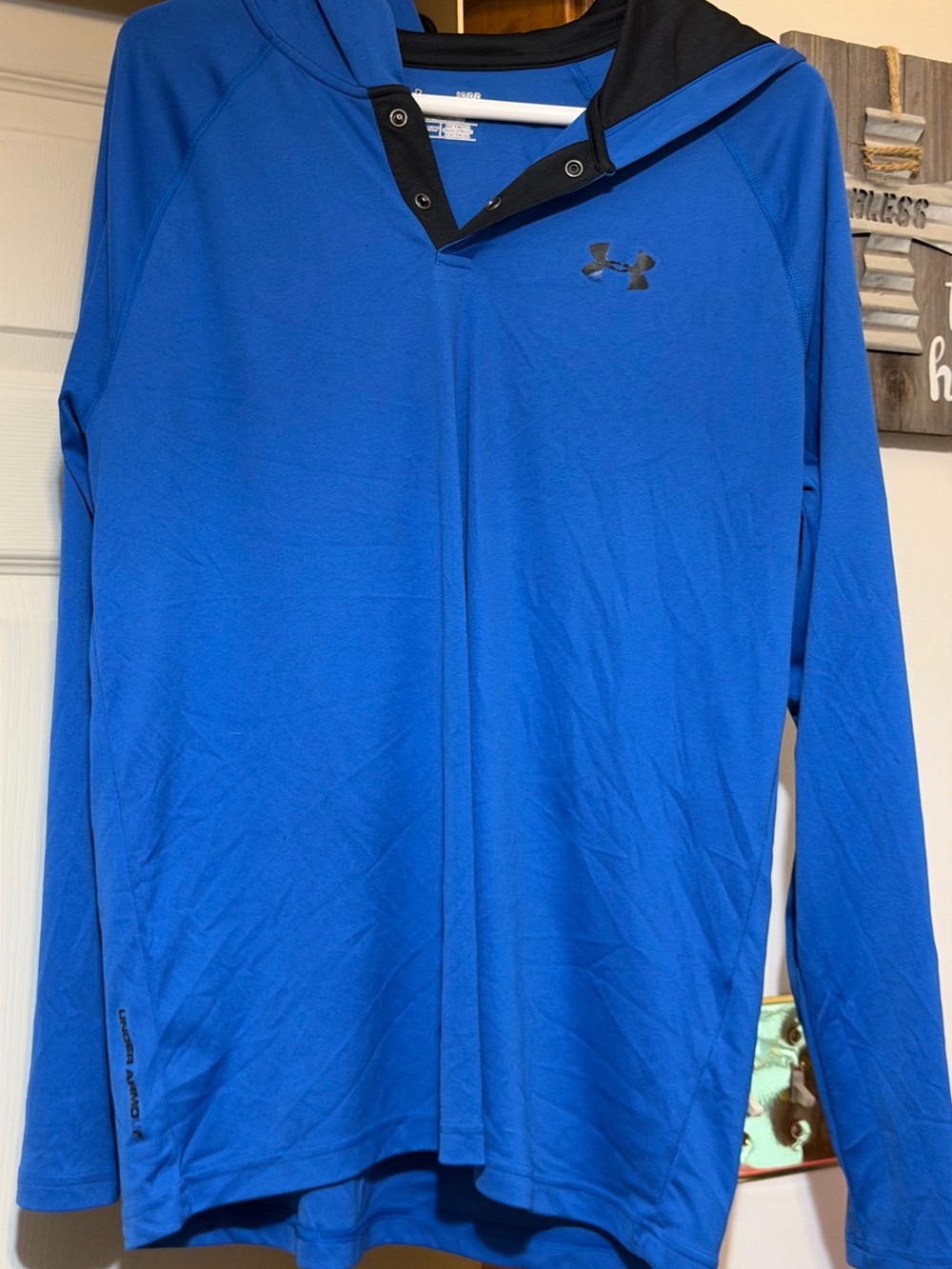 Under Armour Royal Blue Hooded Long Sleeve Pullover